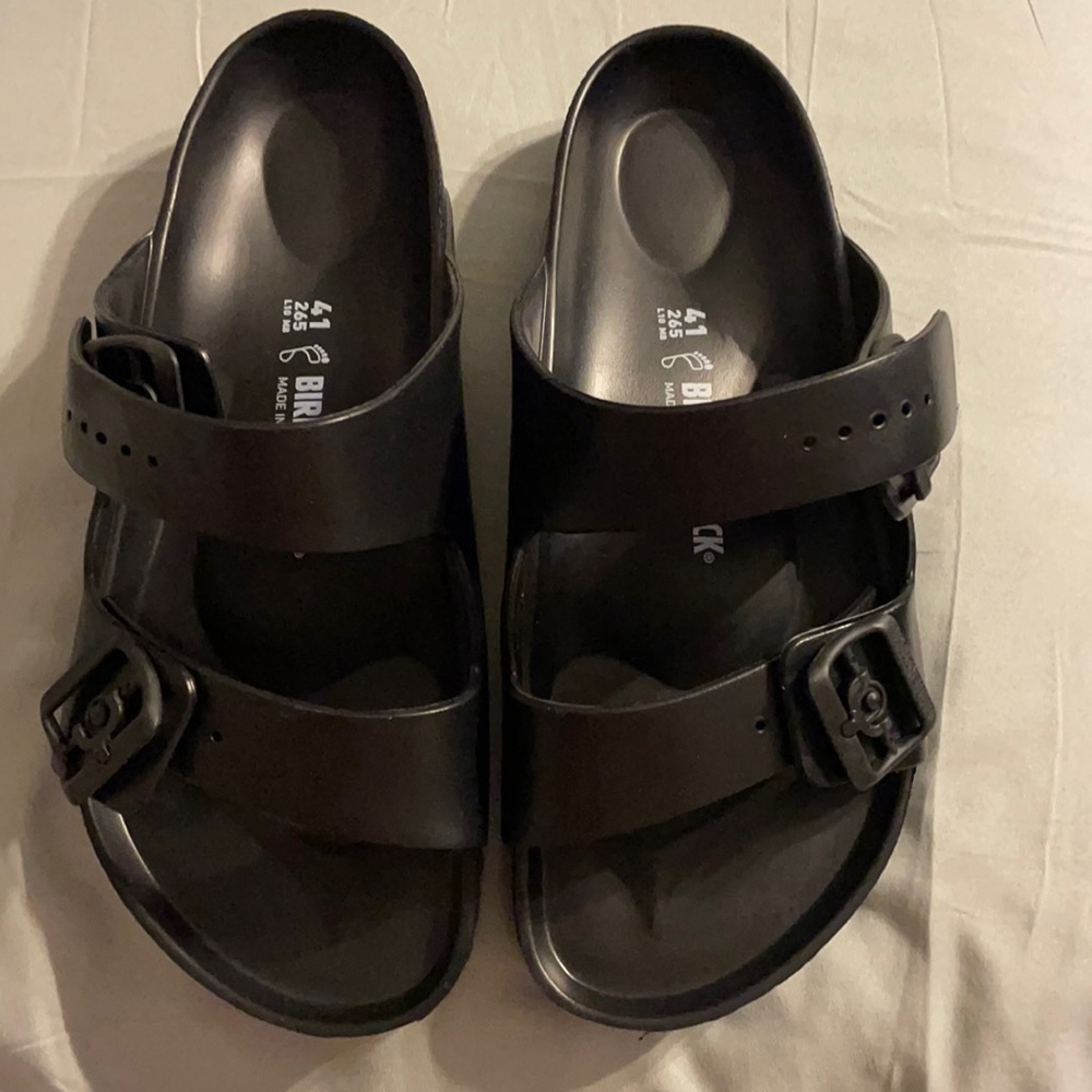 Birkenstock, black, size 7.5. New in box